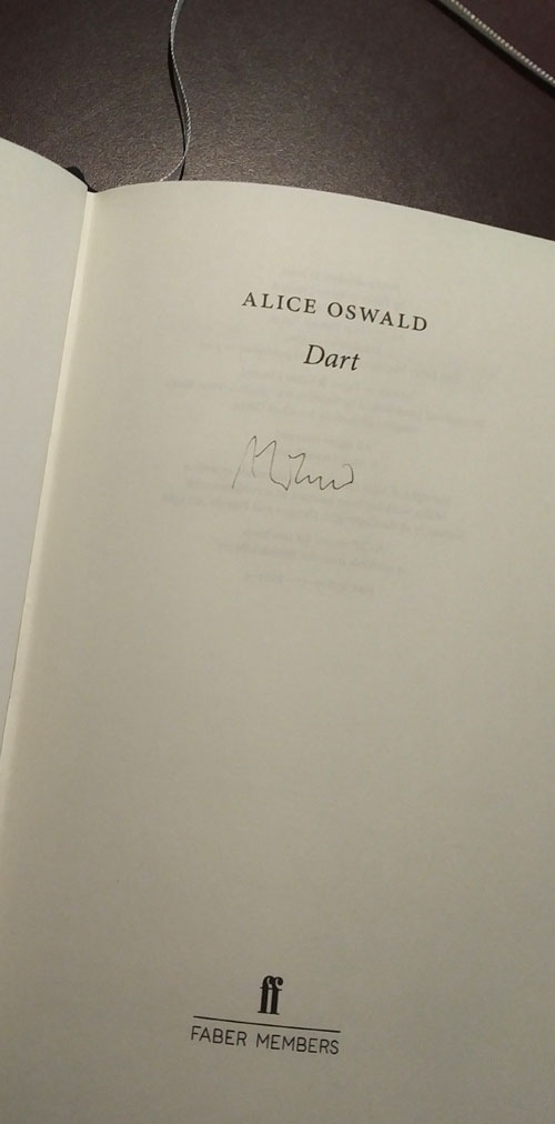 Dart, by Alice Oswald