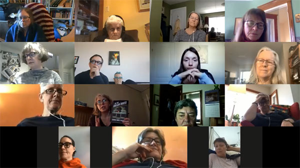 Silent book club on zoom