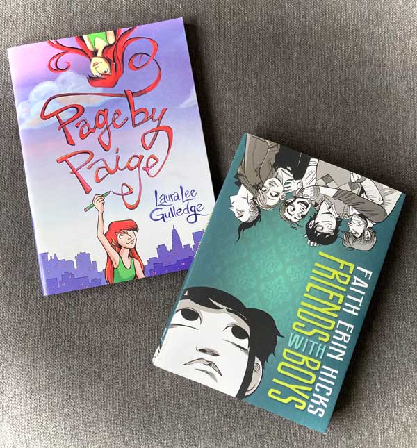 June 2021 YA book selections by Faith Erin Hicks and Laura Lee Gulledge