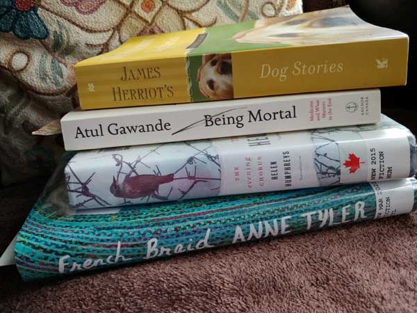 Silent book club member Mary's April reading