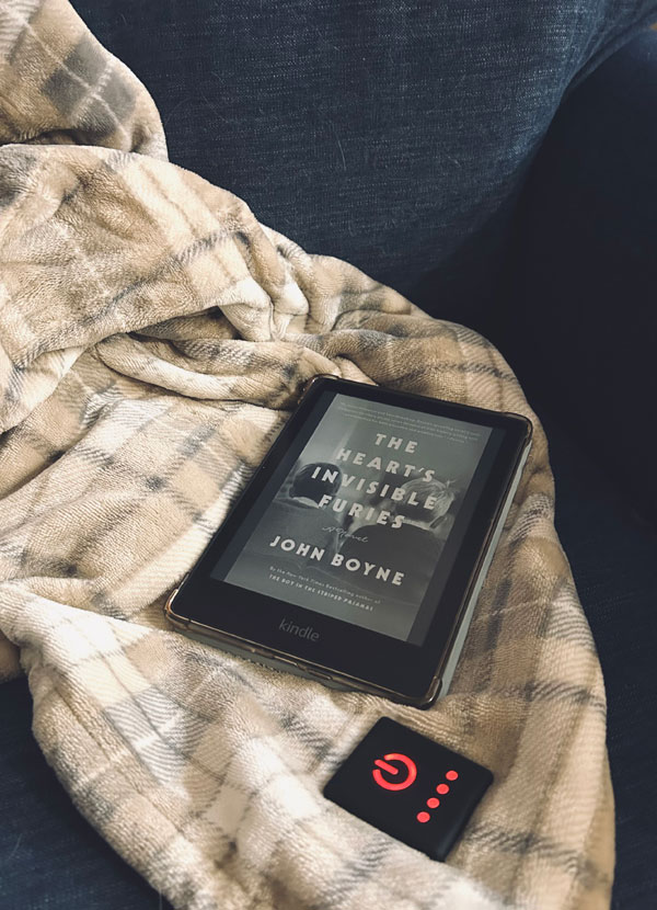 One of silent book club member Lisa's books, The Heart's Invisible Furies by John Boyne (Photo by Lisa Presnell)